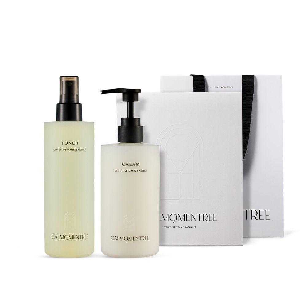 

calmomentree Lemon Vitamin Toner & Cream Skincare Set (250ml/300ml)