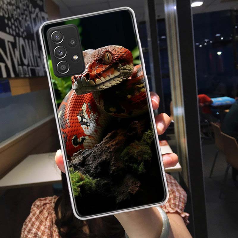 Forest Vipers And Pythons Phone Case for Samsung A54 A57 A37 A17 A14 A15 A12 A24 A34 A55 A35 A25 A52S A07 A05S A04S A22 A32 A72