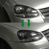 For Volkswagen VW Golf 5 MK5 GTI R 2003-2008 2PCS Headlights Eyebrow Eyelids Chrome Trim Cover Car Styling