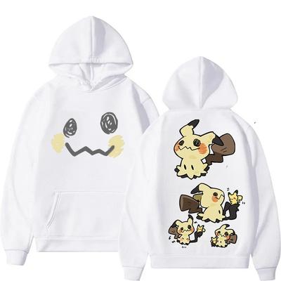 Sweat à capuche Pokémon Mignon Imprimé Dessin Animé Mimikyu pour Hommes et Femmes Automne/Hiver 2025 Nouveau Y2K Harajuku Grande Taille Décontracté Haut