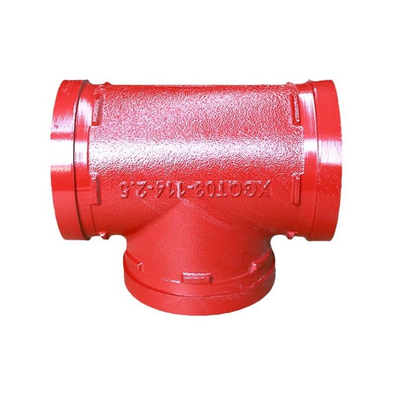 Miling Cast Iron Grooved Reducing Tee