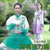 Breathable Linen Blend Cycling Jersey Martial Arts Training Comfortable Mid-Length Outdoor Workout Uniform