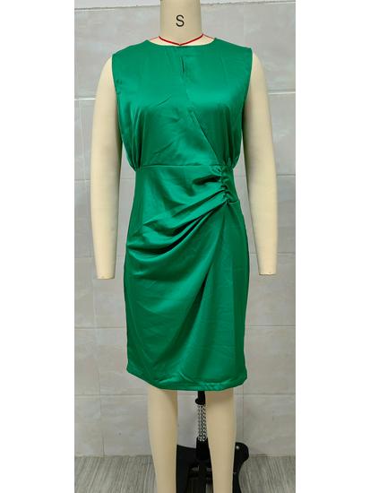 Europäisches & Amerikanisches Retro-Kleid mit Kreuzknoten und Aussparungen für Damen, Kollektion 2025