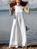 Supply Europe and the United States New Style Solid Color Summer Sleeveless Backless New Design Women's Dress Women