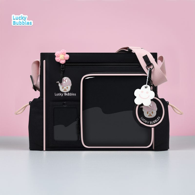 

Baseball Bear Cartoon Backpack 2.0 Canvas Bar Rice Snack Large Capacity Lucky Bubbles Original Design