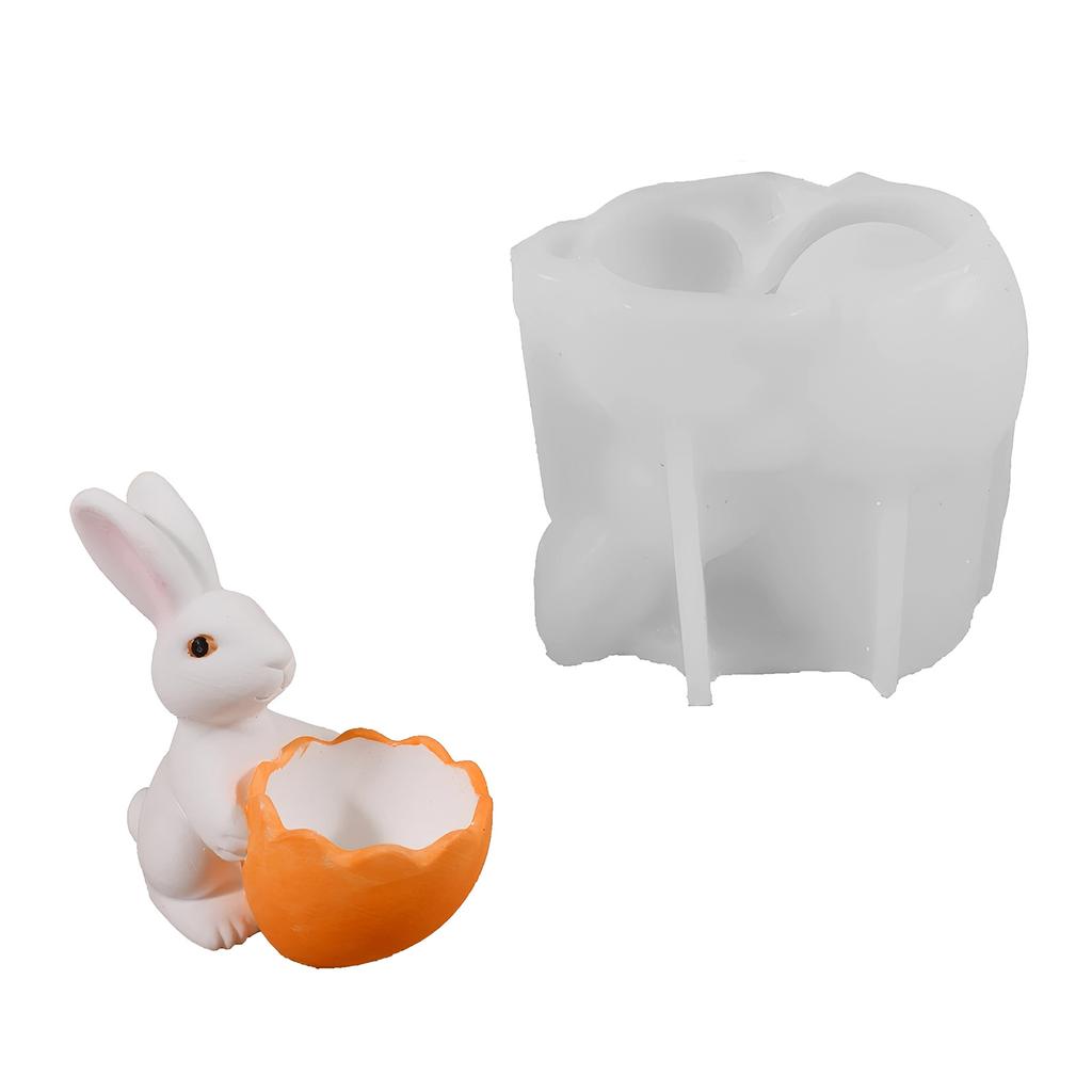 Easters Spring Themed Silicone Mould for Making Eggs Shell Rabbits Crafts Safe Sturdy and Fun