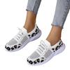 Women's casual sports shoes, new round head lace-up flat-bottomed comfortable mesh shoes 3