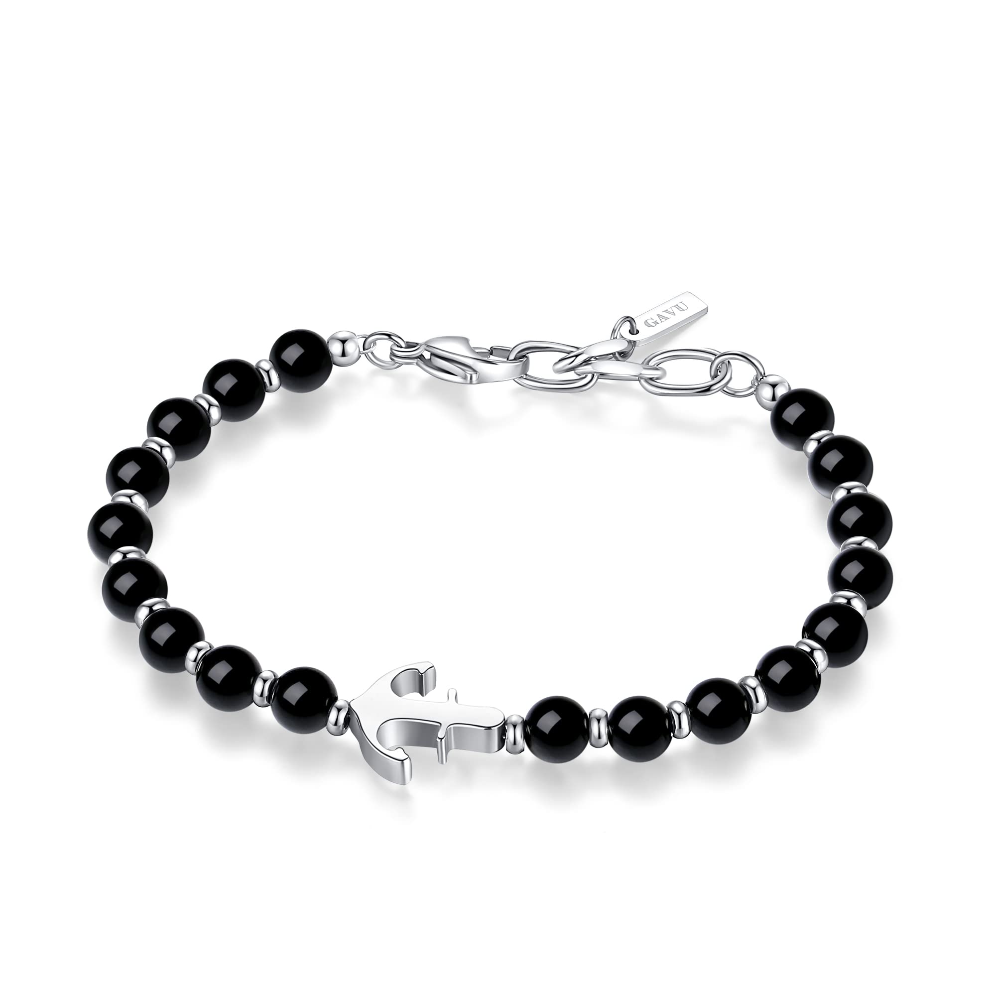 

GAVU Черный турмалин Ikari Power Stone Браслет [GAVU] Мужской