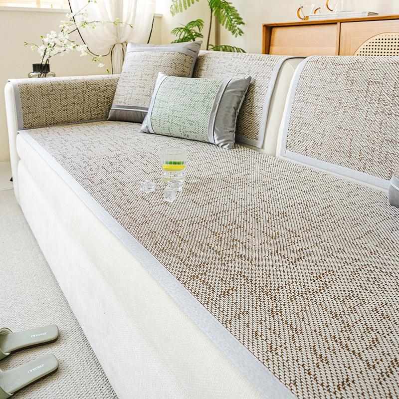 Strictly Selected Summer Sofa Mat Mat Rattan Mat Sofa Cushion Ice Silk  New Summer Cool Cushion Non-Slip Seat Cushion Cover