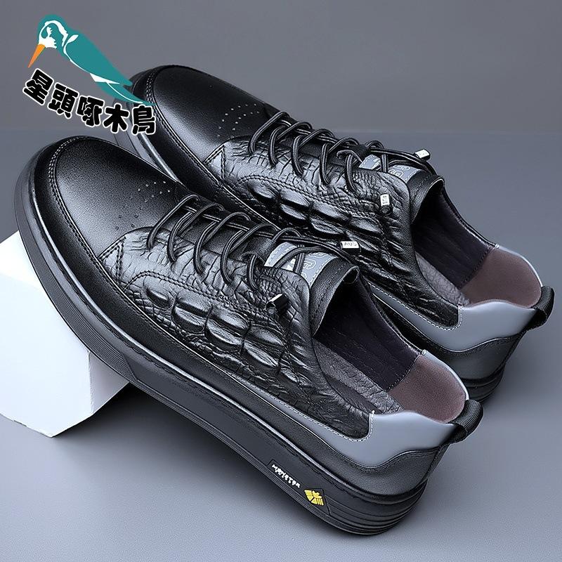 

2025 autumn and winter new men s casual leather shoes men s hand-stitched leather breathable shoes 44