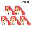 1/10PCS KPOP Demon Hunters Keychain Tiger Character PVC Model Keychain Adorable Harajuku Style Key Ring for Friends Fans Halloween