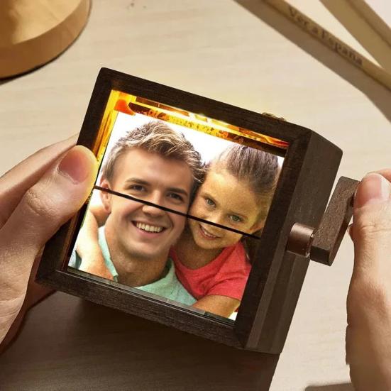 Custom Flip Photo Box Personalized Photo Flipbook Frame Animation Machine Mechanical Hand-crank Picture Flipper