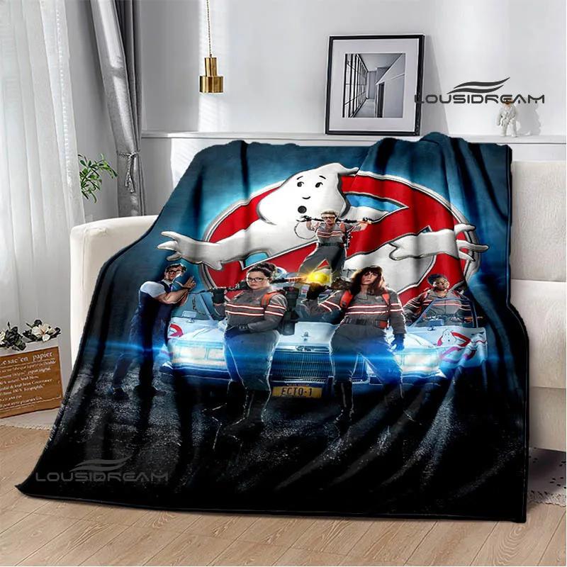 G-Ghostbusters Cartoon-Druckdecke Warme Flanelldecken Weich und Bequem Decke für Zuhause und Reisen Bettwäsche Geburtstagsgeschenk