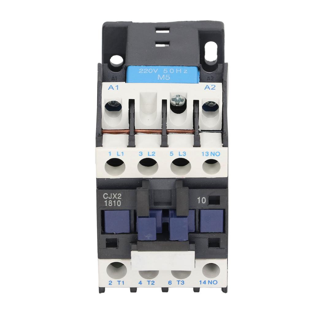 220V 18A AC Contactor Normally Open Electric Contactor Silver Alloy Contact M5 Screw CJX2‑1810