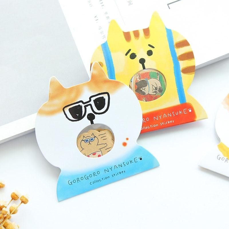 30 Pcs/Lot Cute Cartoon Cat Paper Stickers Notebook Po Album Decoration Material Students Station