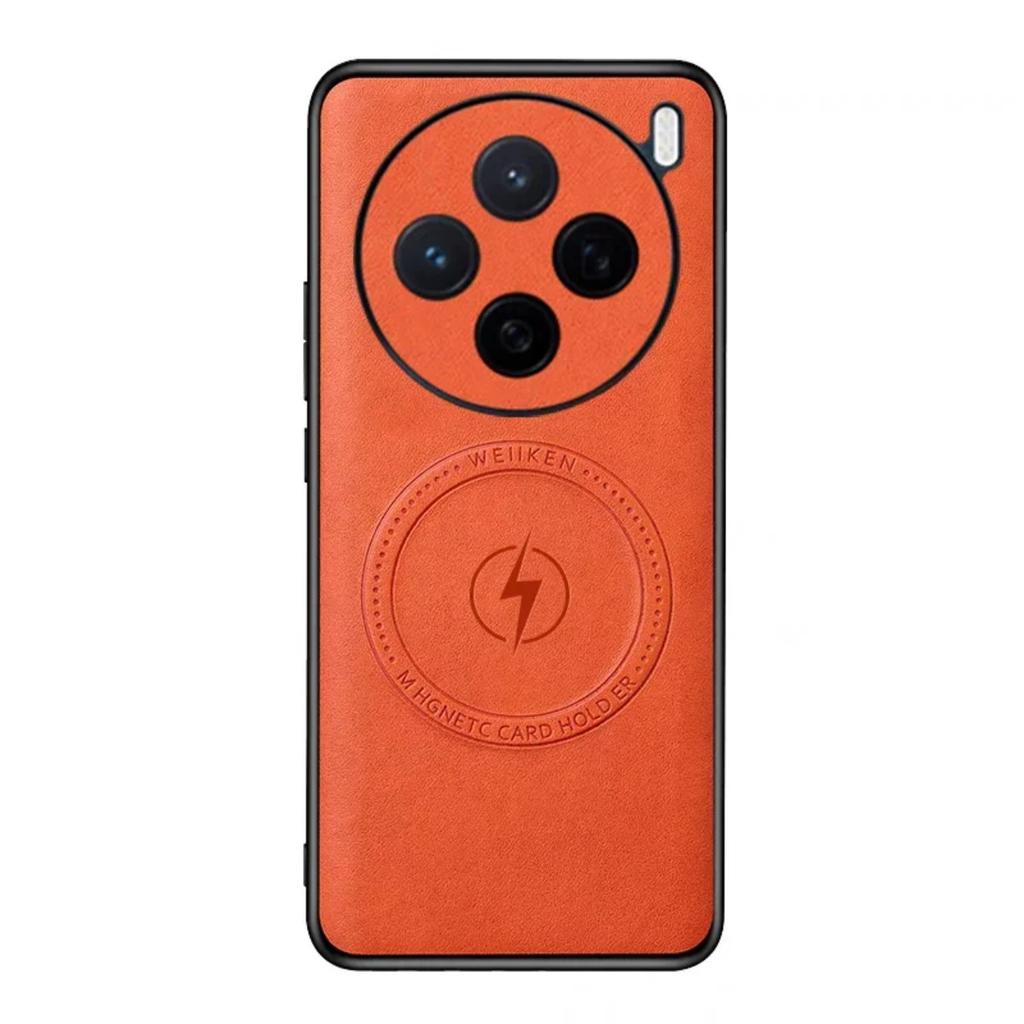 For Magsafe Leather Armor Phone Case For Vivo X200 Pro Luxury Shockproof Wireless Charging Full Cover For Vivo X90 X100 Pro Plus
