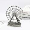 Retro London Eye Ornament Rotatable Ferris Wheel Model Nordic Style Art Figurine  Desk