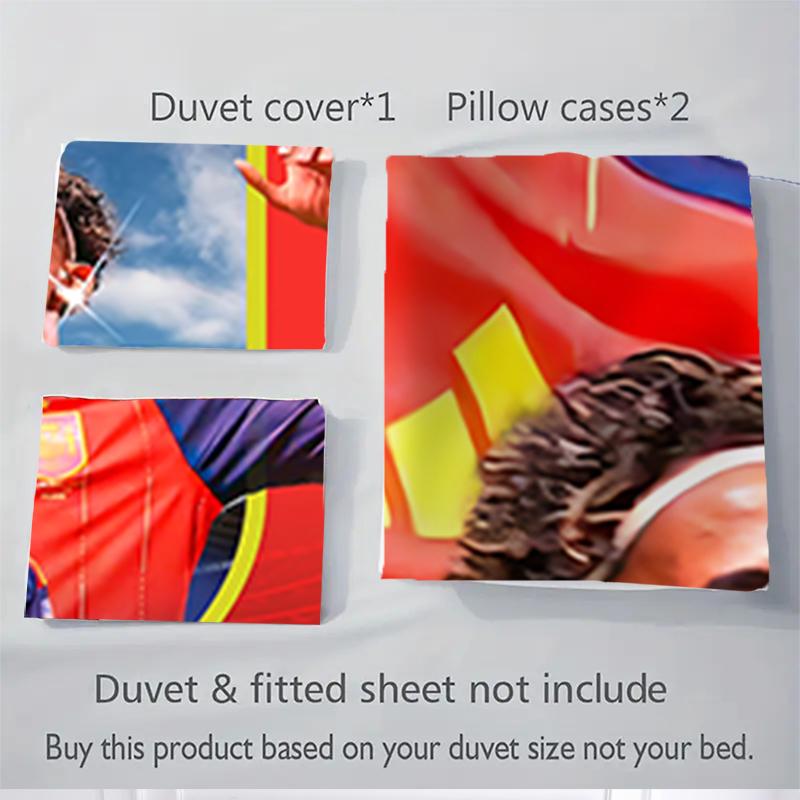3Pcs Yovel'S Soccer Triumph Bedding Sets For All Sizes New 3D Printed Bed Cover Comforter Duvet Cover Pillowcase Bedroom Decoration