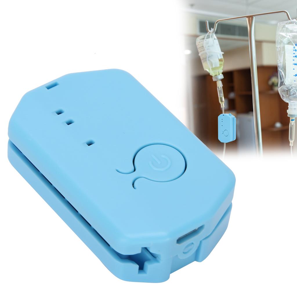 Infusion Fluid Alarm Reminder Rechargeable Lightweight Liquid Automatic Sound Alarm (YT‑301)Blue