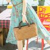 Stylish Casual Women Straw Handbag Handwoven Tote Bag Purse Hand Woven Rattan Birthday Gift