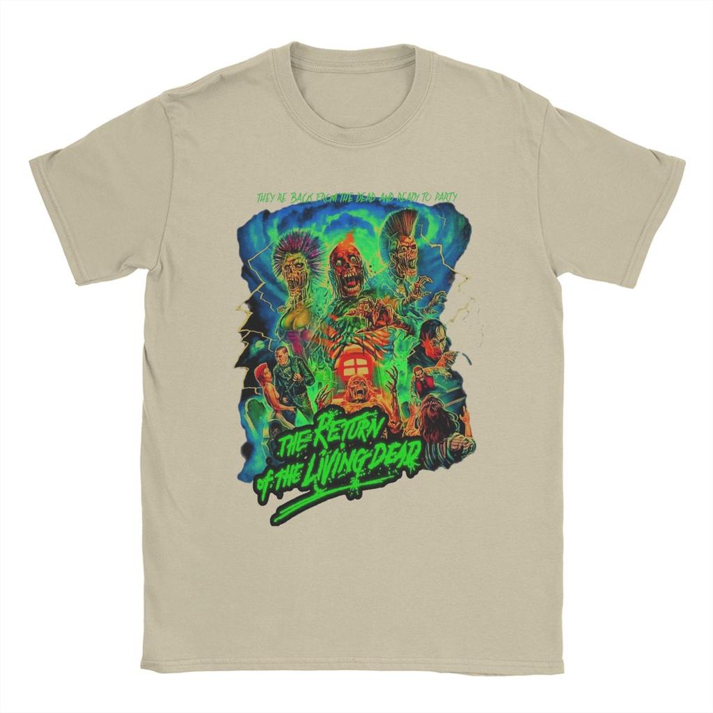 The Return Of The Living Dead T Shirt Men 100% Cotton for Male T-Shirt Round Collar Tees Short Sleeve Clothes Birthday Gift
