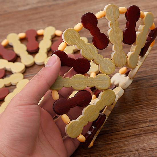 2Pcs Insulated Coaster Multi-Purpose Bamboo Coaster Non-Slip Heat Resistant Pot Pad for Home Dining Table