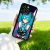 H-Hatsune M-Miku Anime Silicone Soft Phone Case For IPhone 17 Pro Max 16 Pro 15 14 13 12 11 17 Air 16E Plus Soft Cover