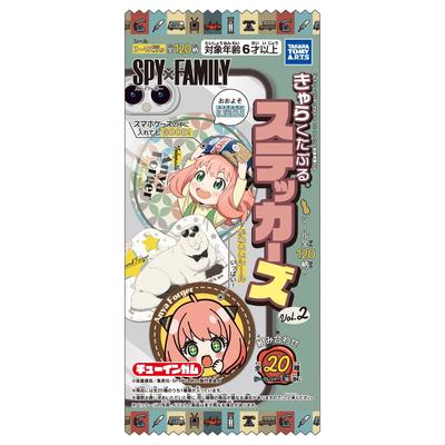 TAKARATOMY Characterable Stickers 2 Strawberry Flavored Toy Set of A.R.T.S. SPY×FAMILY Vol. Gum/Candy [Box 20]