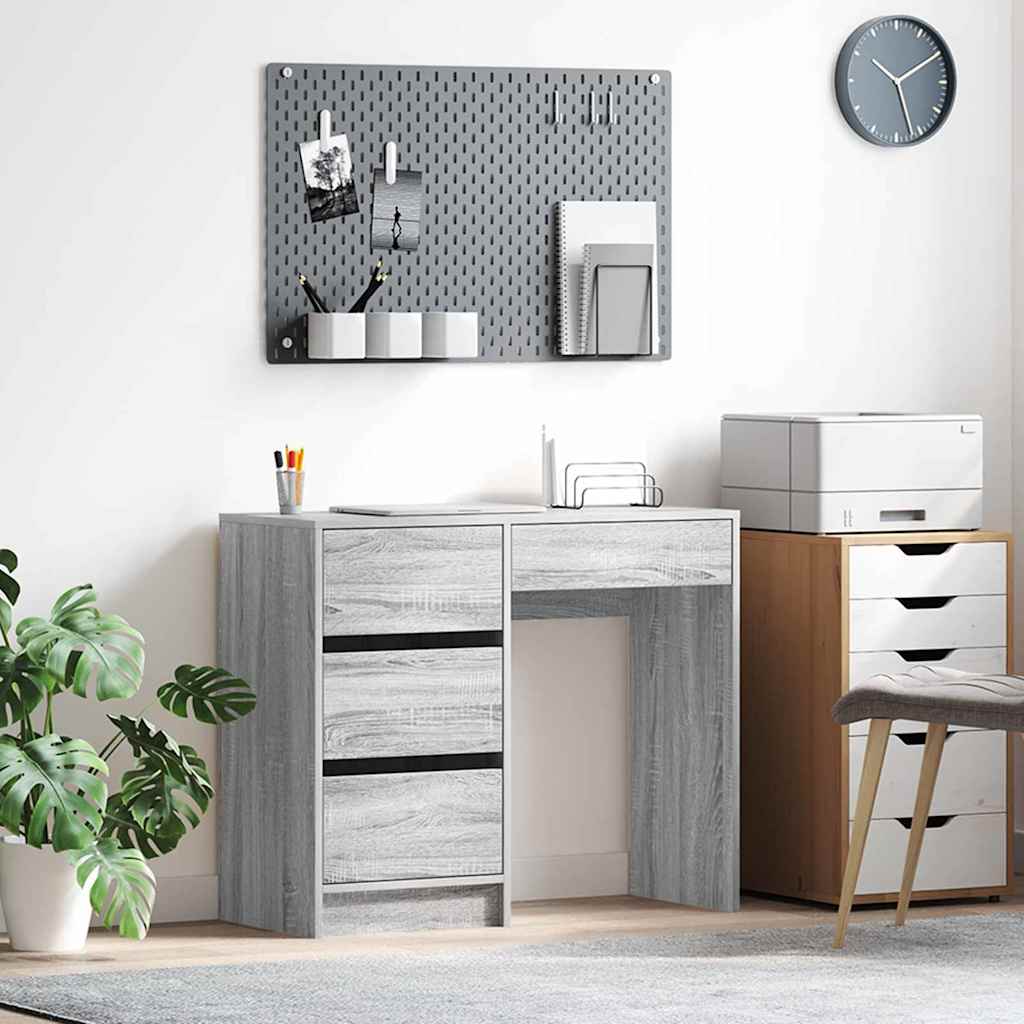Desk Grey Sonoma 90 x 37.5 x 75 cm Particleboard