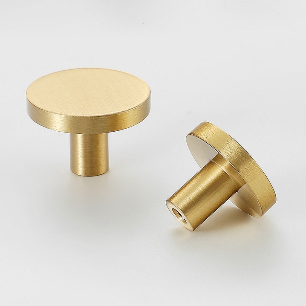 Simple Drawer and Cabinet Door Copper Handles Modern All-copper Handles Brass Handles  Kitchen