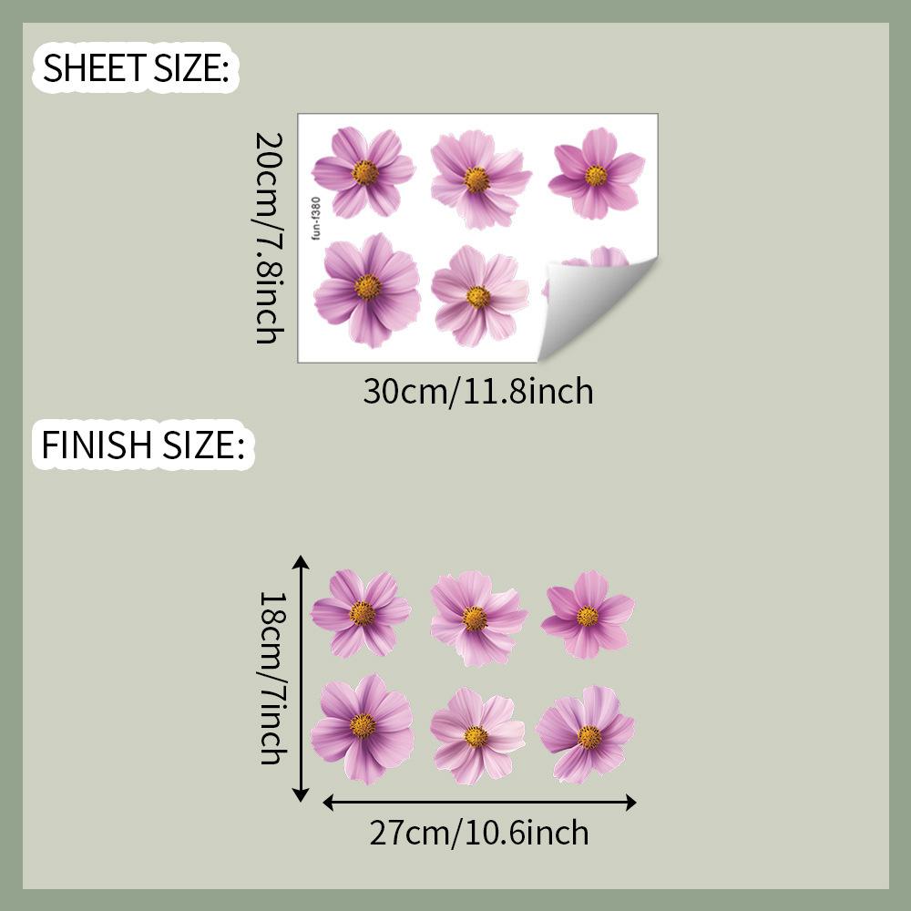 

Фиолетовый цветок Спальня Гостиная Шкаф Витрина Домашний фон Украшение Наклейки на стену