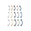 Labret Piercing Stainless Steel Barbell Lip Clip Cuff Non-piercing Zirconia Lip Clip Eyebrow Nail