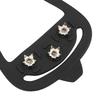 1 par de 8 dentes para caminhada na neve ao ar livre, grampos de unha, antiderrapantes, sapatos de gelo, pontas, capas(M )