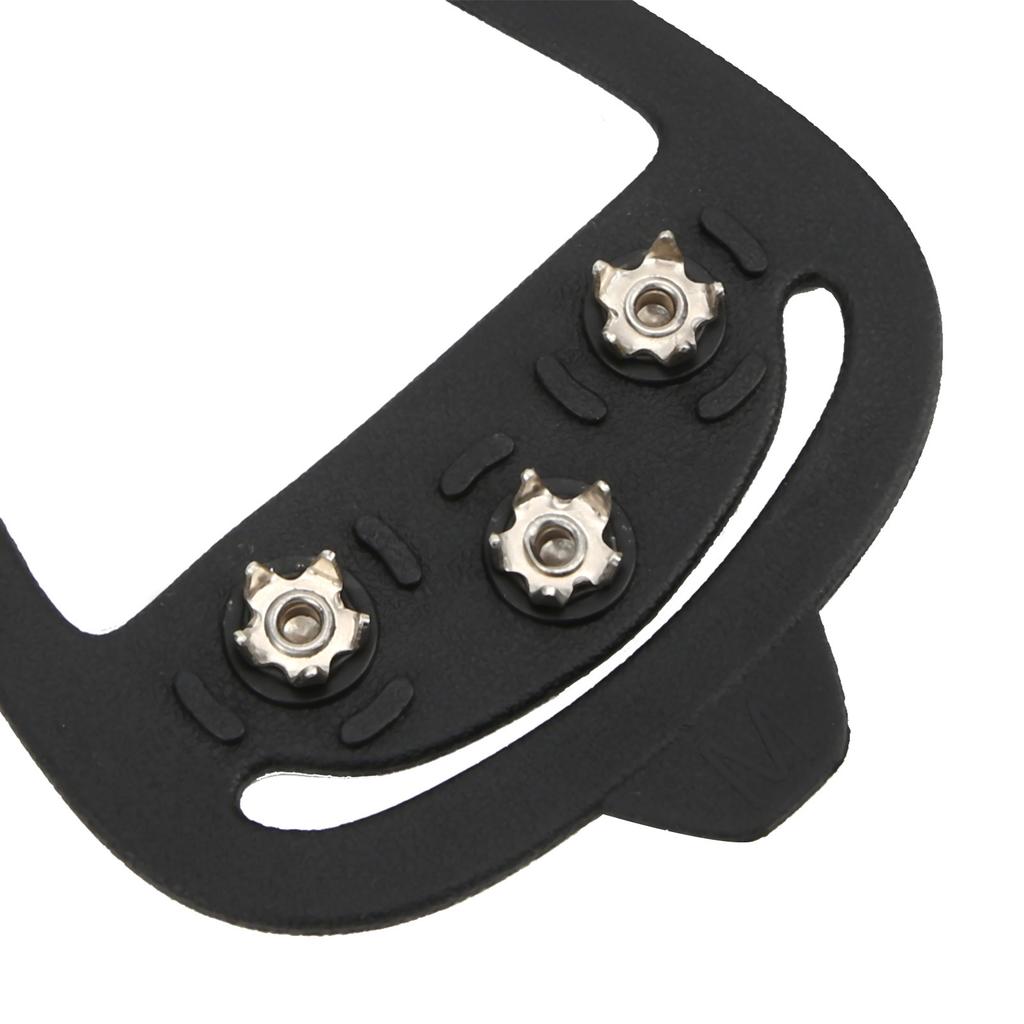 1 par de 8 dentes para caminhada na neve ao ar livre, grampos de unha, antiderrapantes, sapatos de gelo, pontas, capas(M )
