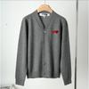 Japanese Double Heart V-neck Wool Cardigan - Loose, Versatile Knitwear Sweater