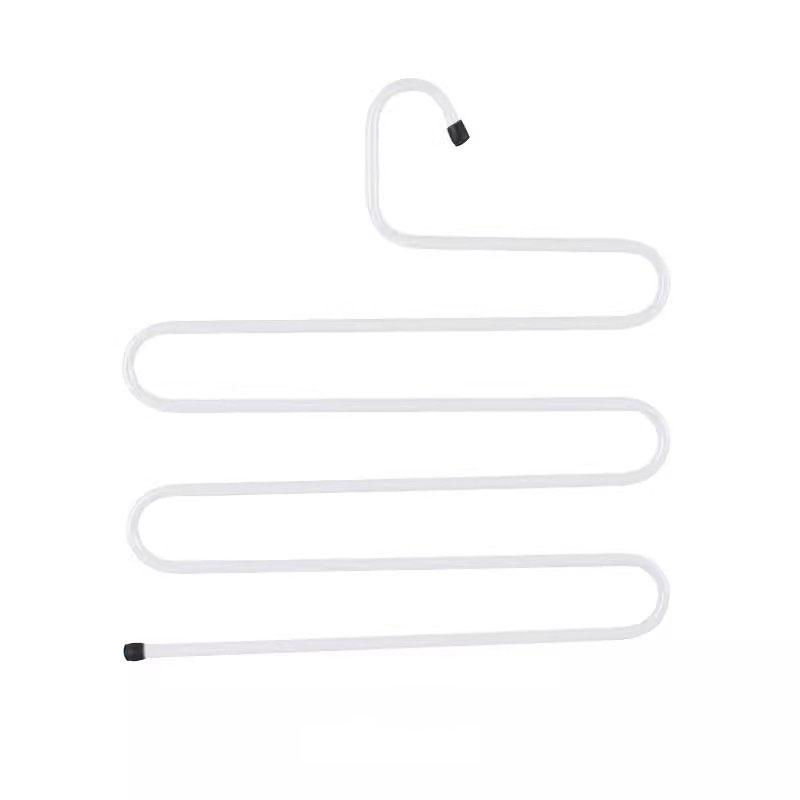 

Швидка багатоярусна вішалка для штанів з нержавіючої сталі, вішалка для краваток, полиця для зберігання, економія місця в шафі, біла, чорна, коричнева білий