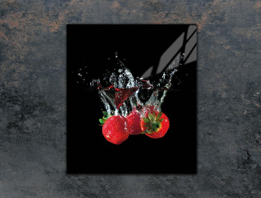 SZKLANA DESKA DO KROJENIA 45x52 TRUSKAWKI