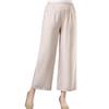 Elastic Waist Summer Pants for Middle-Aged & Elderly Women - Loose, Straight, Nine-Point Casual Style