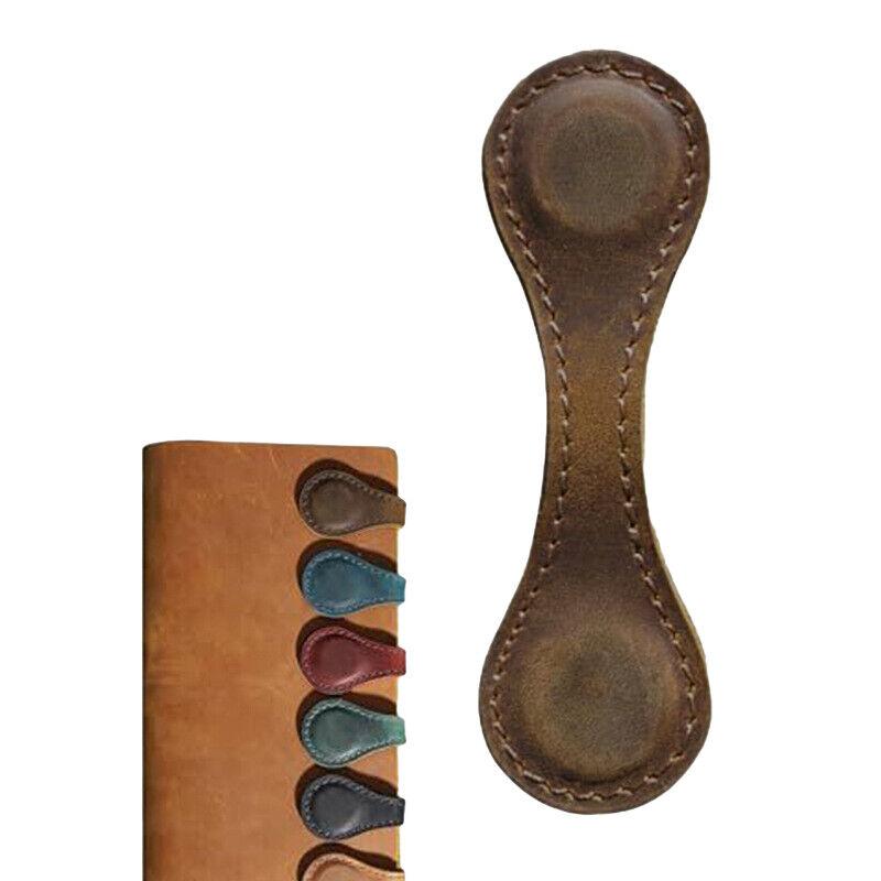 Magnetic Leather Bookmark Hand-Made Bookmark Creative Book Holder Memo Mark Wi