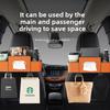 Car Seat Back Seat Leather Multifunctional Storage Box Car Tissue Box Storage Bag Water Cup Holder Hook Storage Box