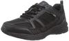 Dunlop Refined Men's Waterproof Wide 4E Walking, Jogging, and Running Sneakers, DM286, Black, Size 27.0cm