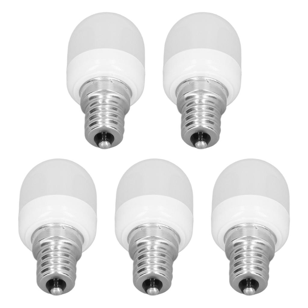 5pcs Light Bulbs E12 Thread Soft Light 1.5W 75LM LED Light Bulbs for Desk Lamp Ceiling Fan Lamp Wall Lamp AC220V