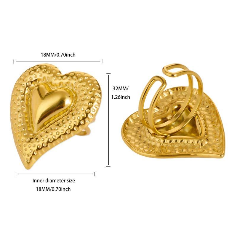 Übertriebener Edelstahlring Premium Hammer Seestern Sonne Opal Verstellbarer Ring Titanstahlring