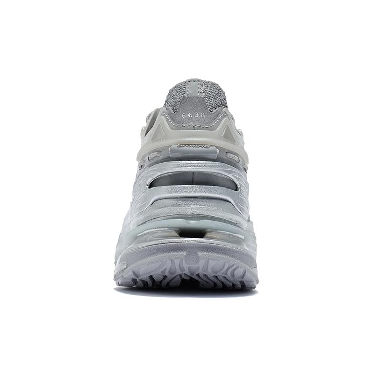 Li Ning CF Tracing Goku Collection, Xingshan Textile, TPU Reflective Low top Sports Casual Shoes Women's Snow Gray AGLR286-3