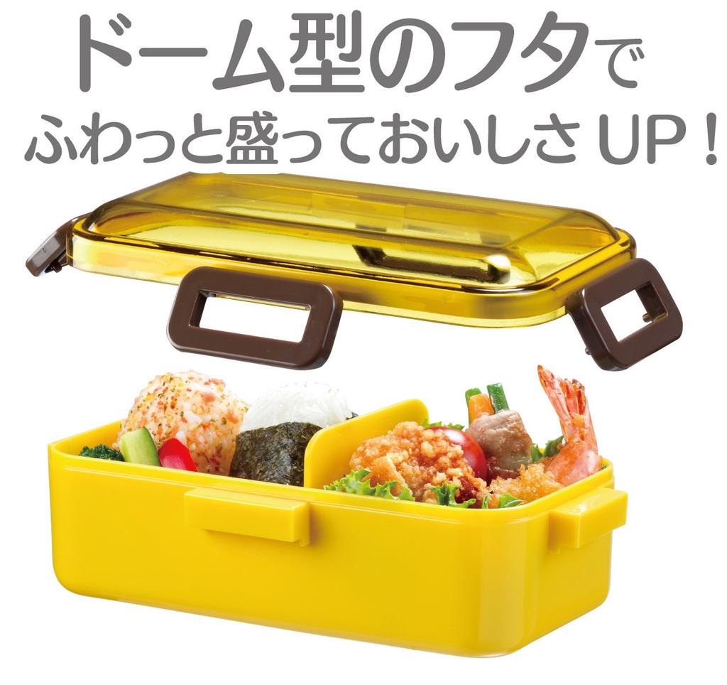 Skater Bento Box Sammetch 530ml Antibacterial Fluffy Dome Lid for Women Made in Japan PFLB6AG-A