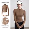 Spring yoga clothes women's velvet quick-drying running sports jacket stand-up collar casual training long-sleeved thin fitness clothes top