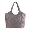 Lizdays Quilted Tote Women's Bag, Water-Repellent, 3-Layer Nylon, Lightweight, Multi-Storage (Dark Gray)