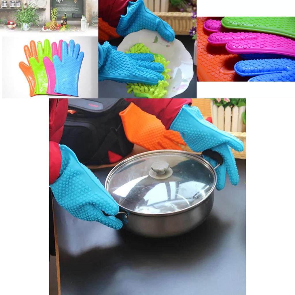 Versatile Silicone Heat Resistant Gloves For Kitchen Oven Grill And Bbq Adventures