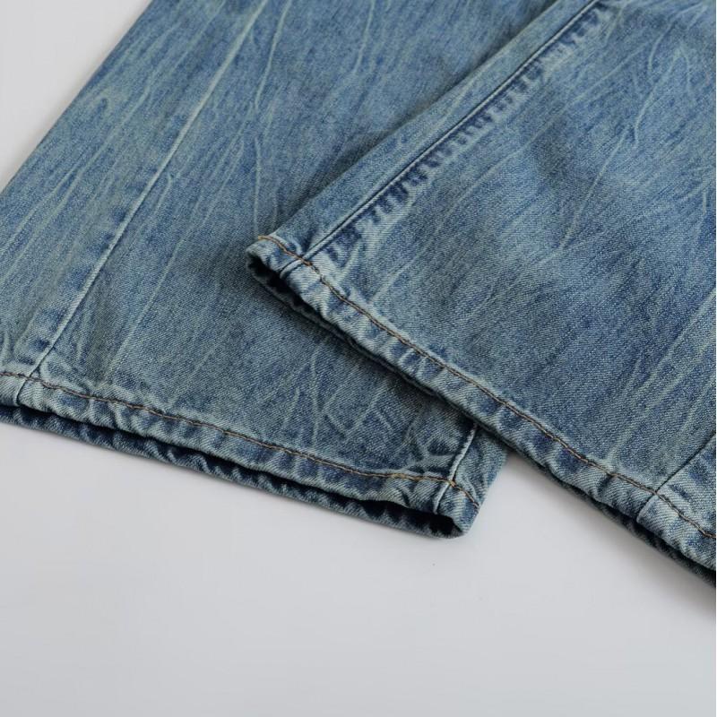 Womens Classic Wide Leg Jeans Fashionable Versatile Denim Pants Micro Stretch Long Trousers