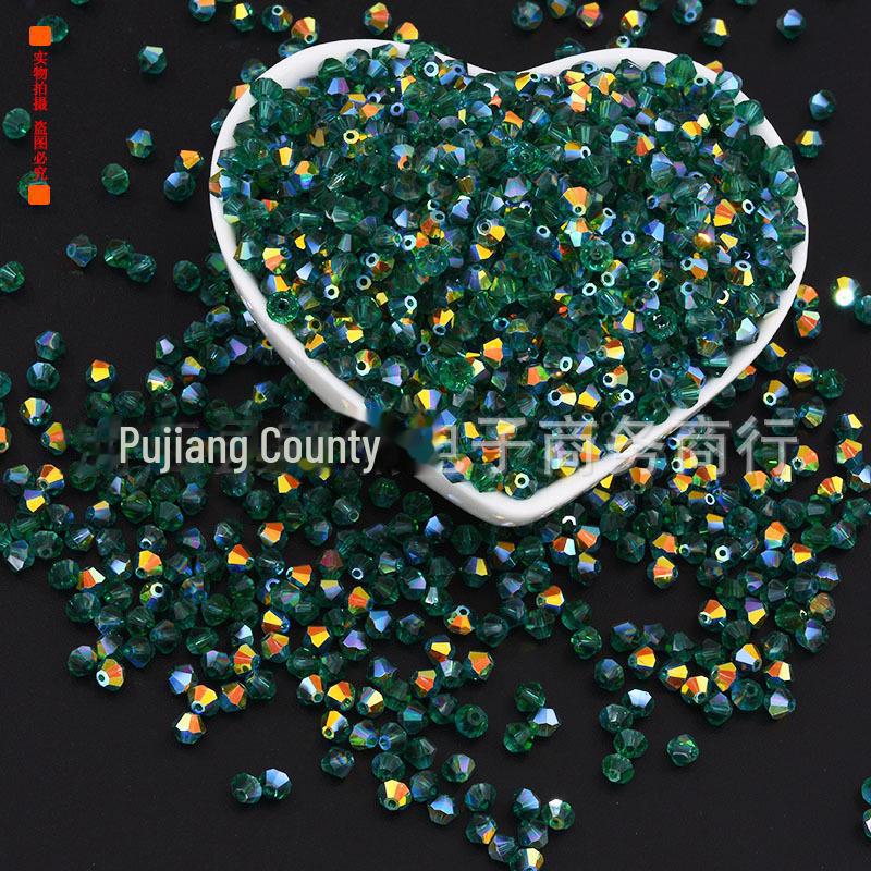 

3 мм хрустальные стеклянные острые бусины - DIY ювелирные аксессуары 3mm Beads AB (100 pieces per pack)